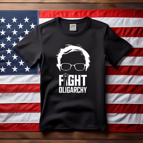 Feel The Bern Fight Oligarchy Political Statement T-Shirt