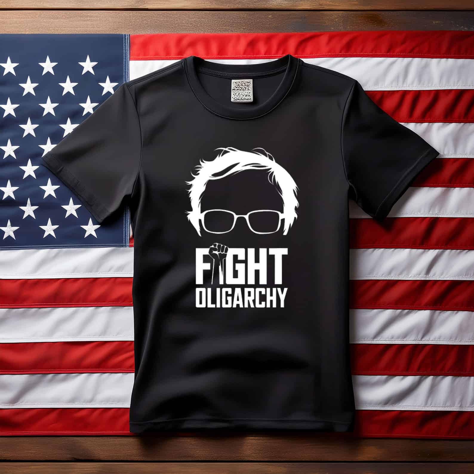 Feel The Bern Fight Oligarchy Political Statement T-Shirt 