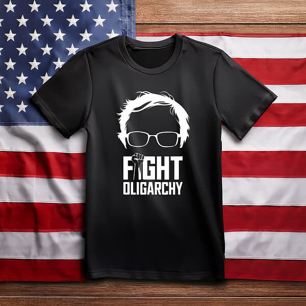 Feel The Bern Fight Oligarchy Political Statement T-Shirt