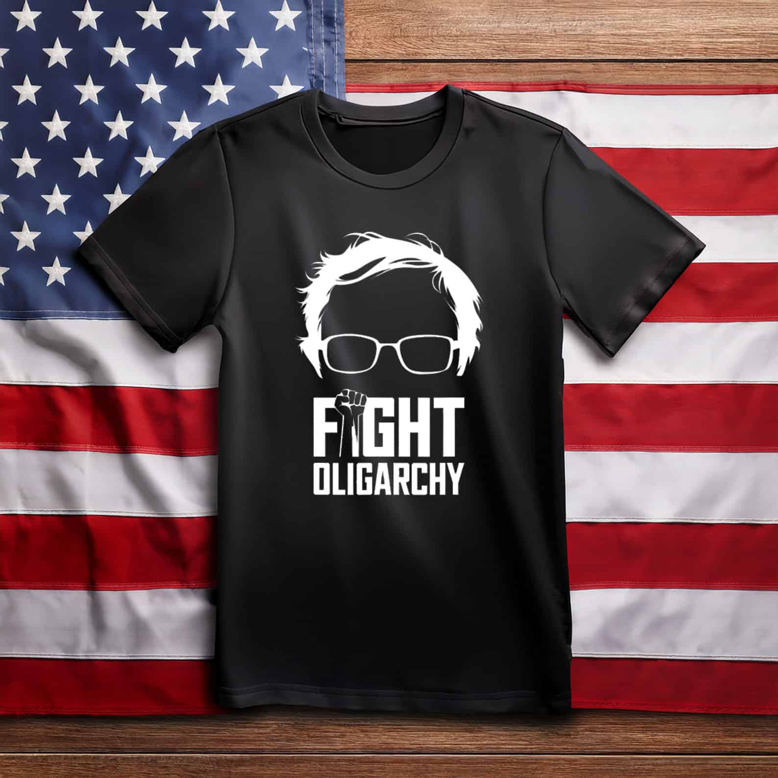 Feel The Bern Fight Oligarchy Political Statement T-Shirt 