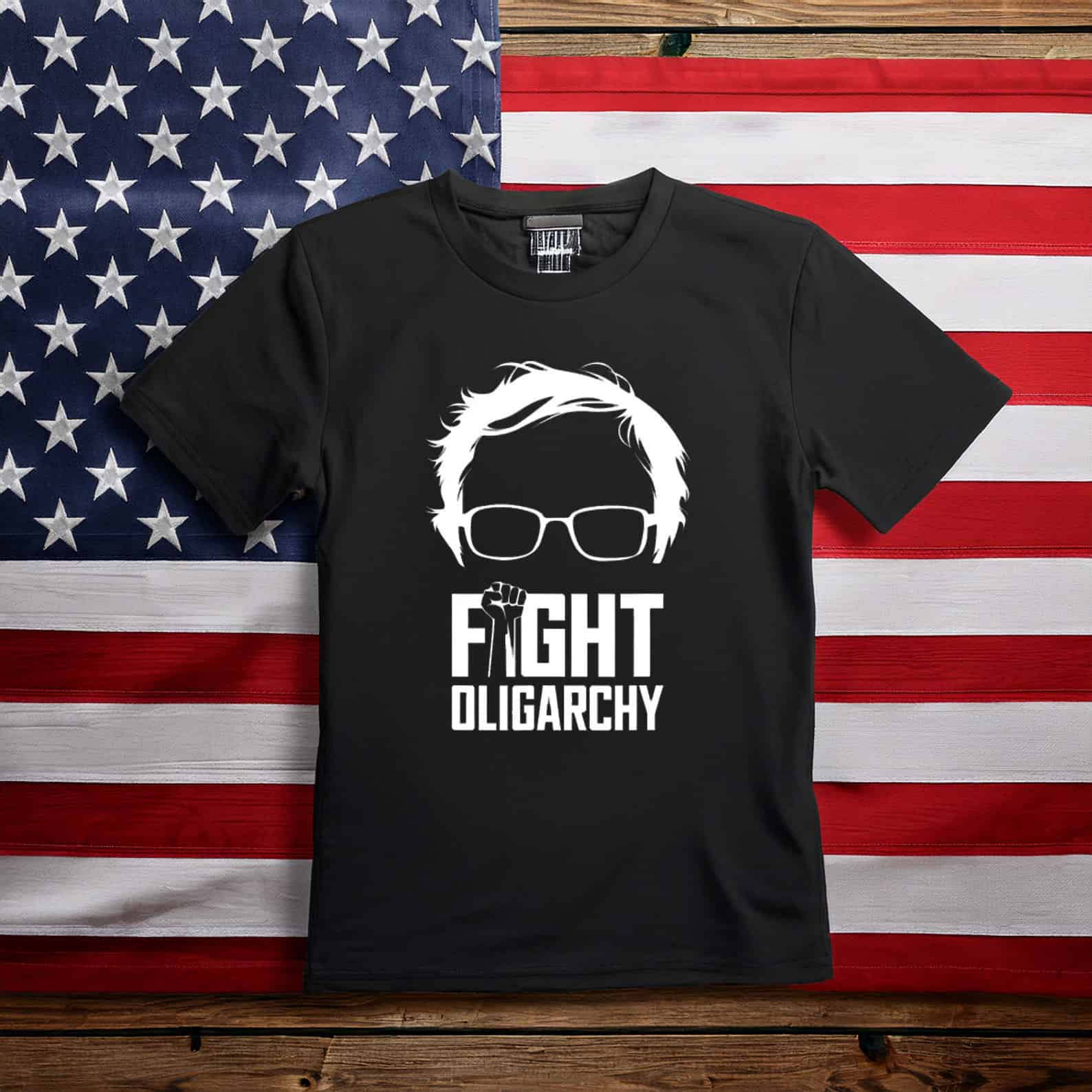 Feel The Bern Fight Oligarchy Political Statement T-Shirt 