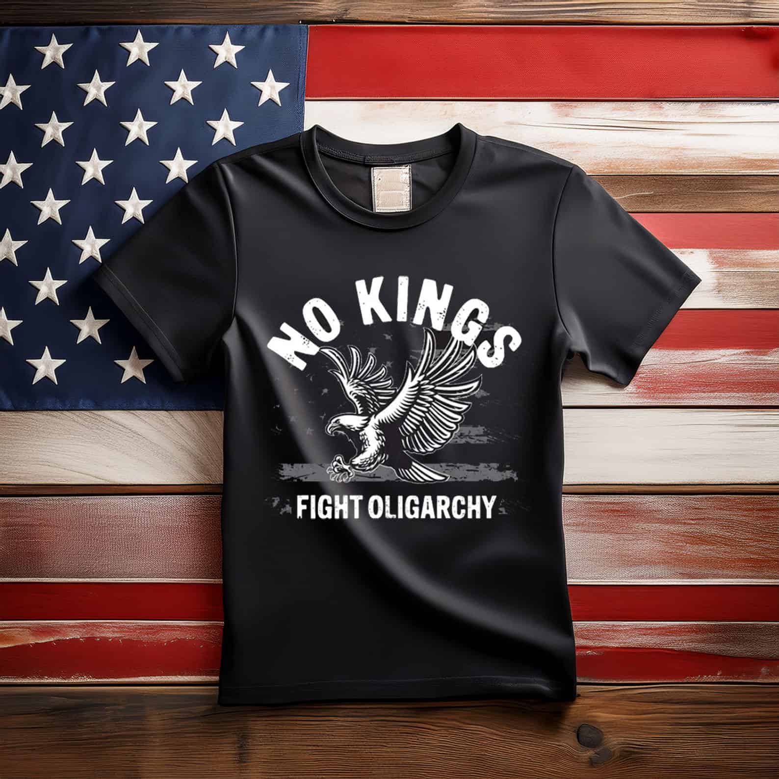 No Kings Fight Oligarchy Eagle American Shirts