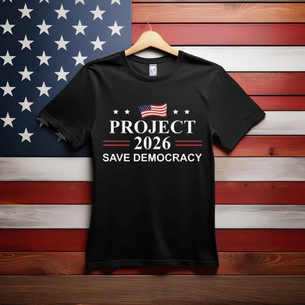 Project 2026 Save Democracy Defend Protest Fight Oligarchy T-Shirt