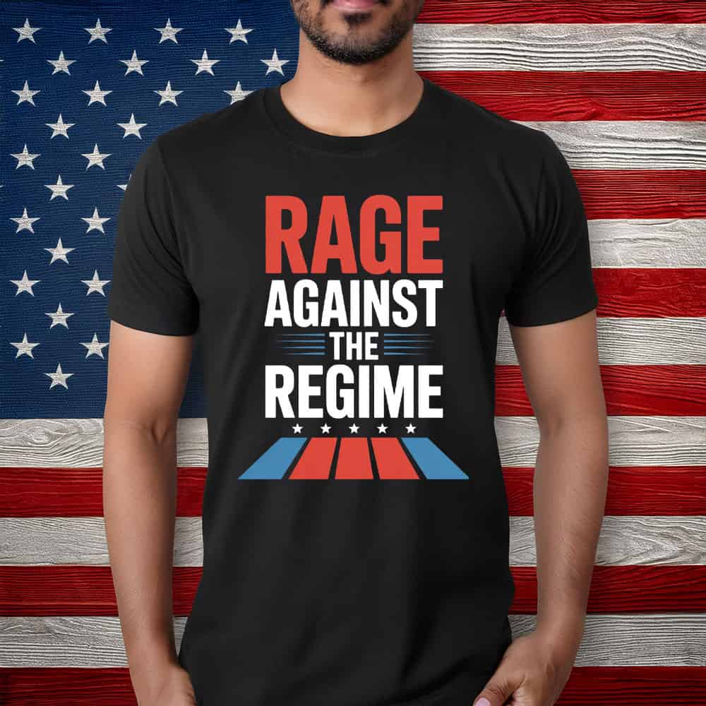 Rage Against the Regime – Anti-Trump Immigration Rights T-Shirt