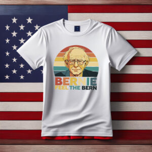 Retro Bernie Feel The Bern Fight Oligarchy Anti Trump Shirt