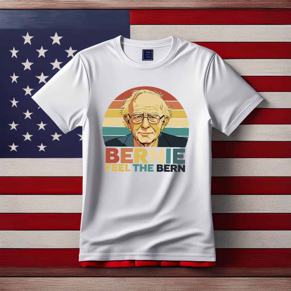 Retro Bernie Feel The Bern Fight Oligarchy Anti Trump Shirt