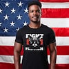 Fight Fascism Cat T-Shirt Anti-Oligarchy Protest Tee