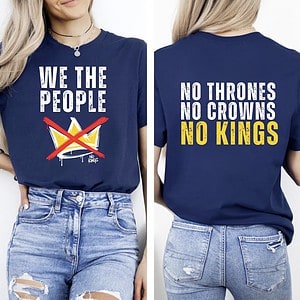 No Kings in America Shirt – Anti Trump Protest T-Shirt