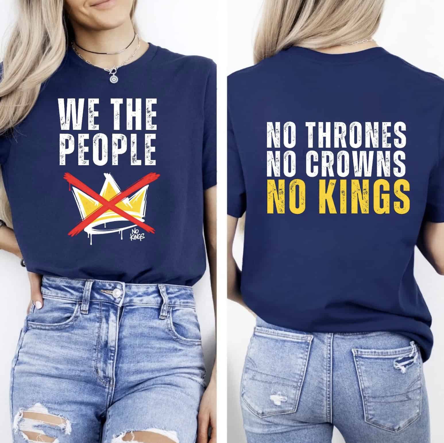 No Kings in America Shirt – Anti Trump Protest T-Shirt