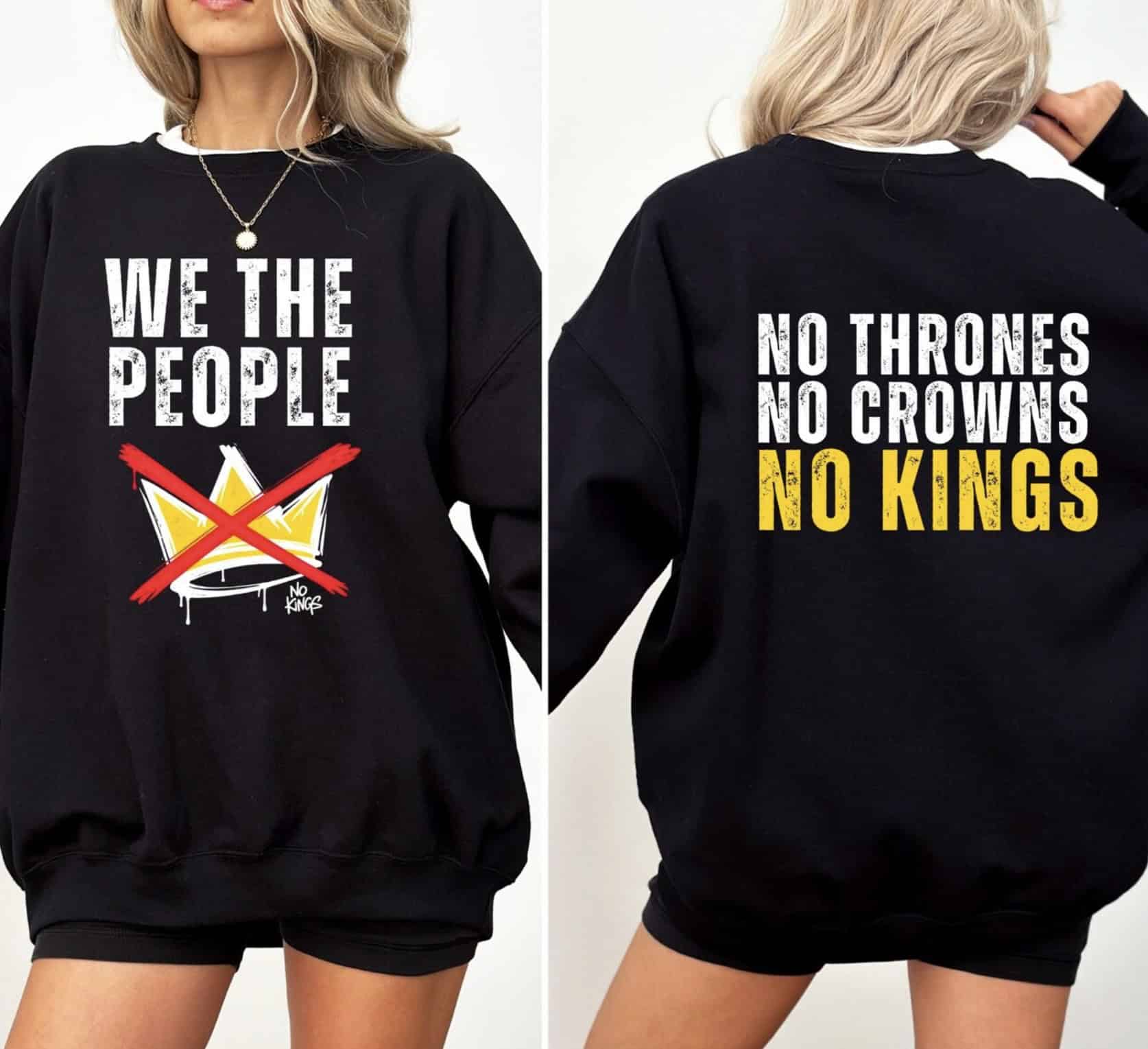 No Kings in America Shirt – Anti Trump Protest T-Shirt