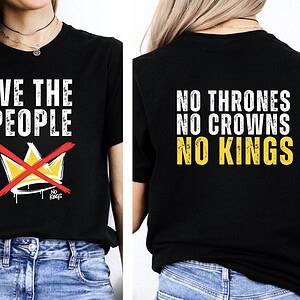 No Kings in America Shirt – Anti Trump Protest T-Shirt