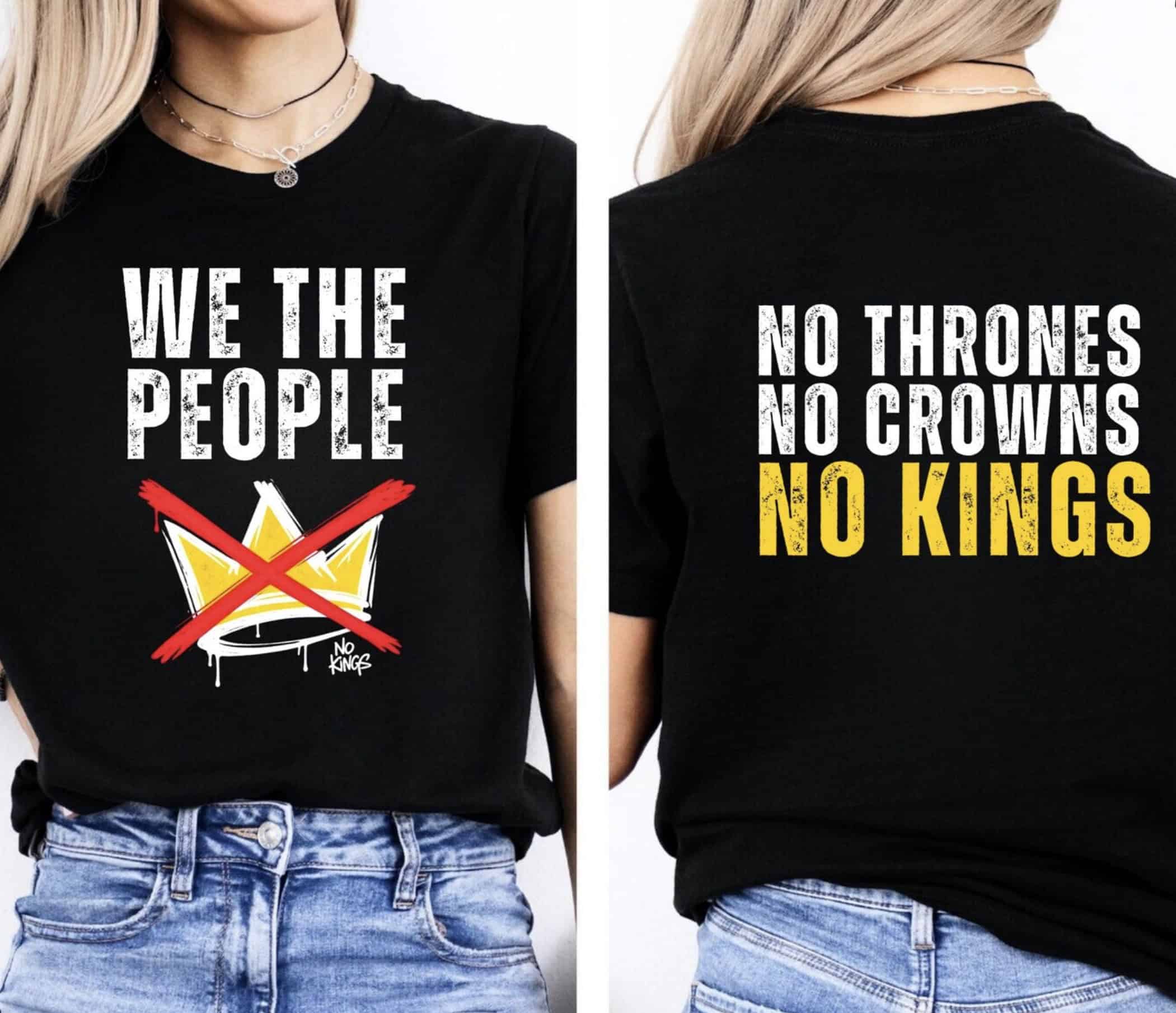 No Kings in America Shirt – Anti Trump Protest T-Shirt