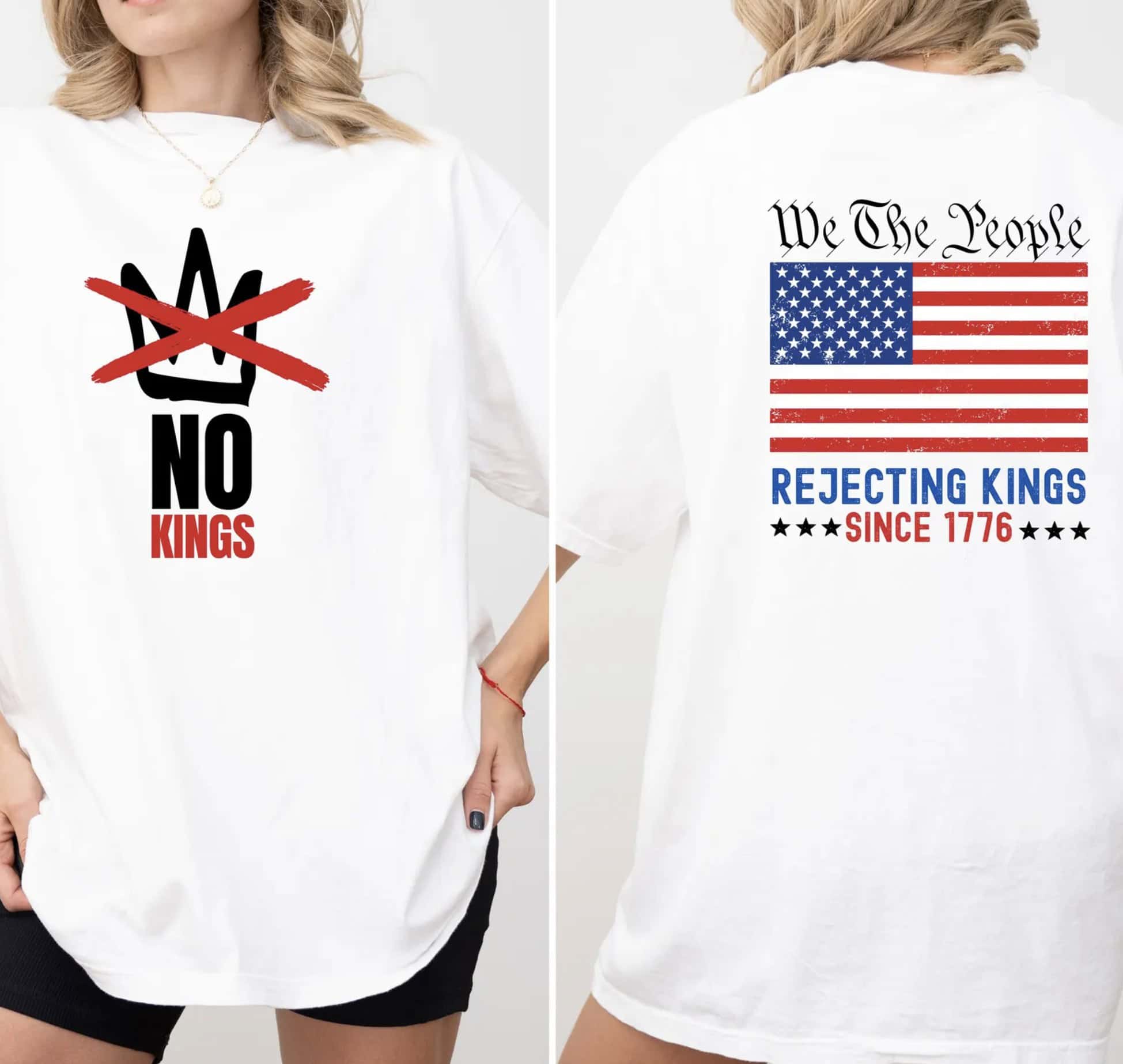 No Kings – Rejecting Kings Since 1776 T-Shirt