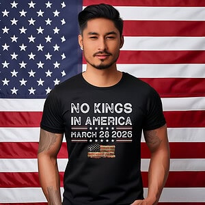 Official No Kings in America March 28, 2026 Shirt