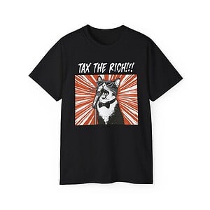 Tax the Rich Unisex Cotton Tee