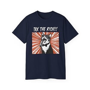 Tax the Rich Unisex Cotton Tee