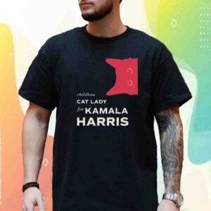 Childless Cat Lady for Kamala Red Shirt