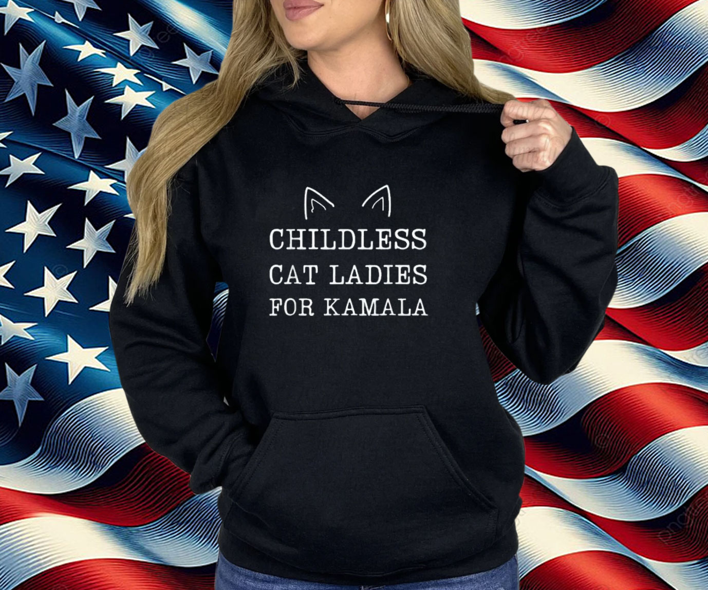 Funny Kamala 47 Childless Cat Ladies for Kamala Election Shirts