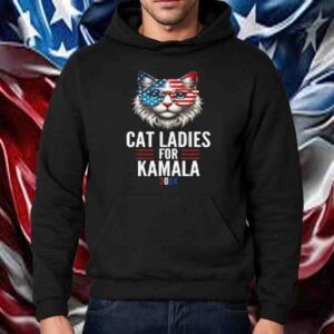 Cat Ladies for Kamala Funny Cat 2024 President Shirt