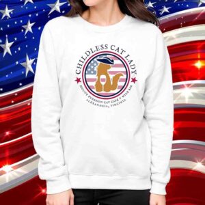 Childless Cat Lady Mount Purrnon Cat Cafe Wing Bar Alexandria Virginia Shirt