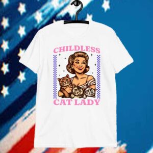 Childless Cat Lady Vote For Harris Png, This Childless Cat Lady is Voting Kamala Harris Png Shirt