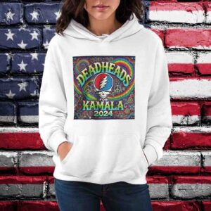 Deadheads For Kamala Harris For President 2024 Psychedelic Trippy Support Kamala Grateful Dead T-Shirt