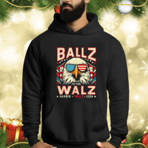 Eagle USA Flag Ballz To The Walz Harris Walz 2024 Graphic Shirt