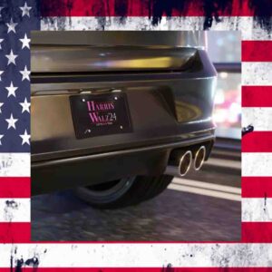 Harris Walz 2024 License Plate Car Magnet