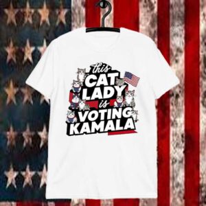 This Cat Lady Is Voting Kamala Shirt, Childless Cat Lady For Kamala Shirt