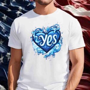 Yes Blue Heart T-Shirt