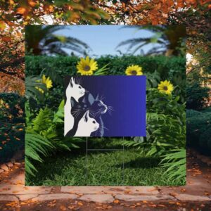 Cats Kamala Harris 2024 President Yard Sign