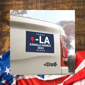 Comma La Harris Walz Car Magnet