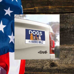Dogs For Harris Walz Car Magnets