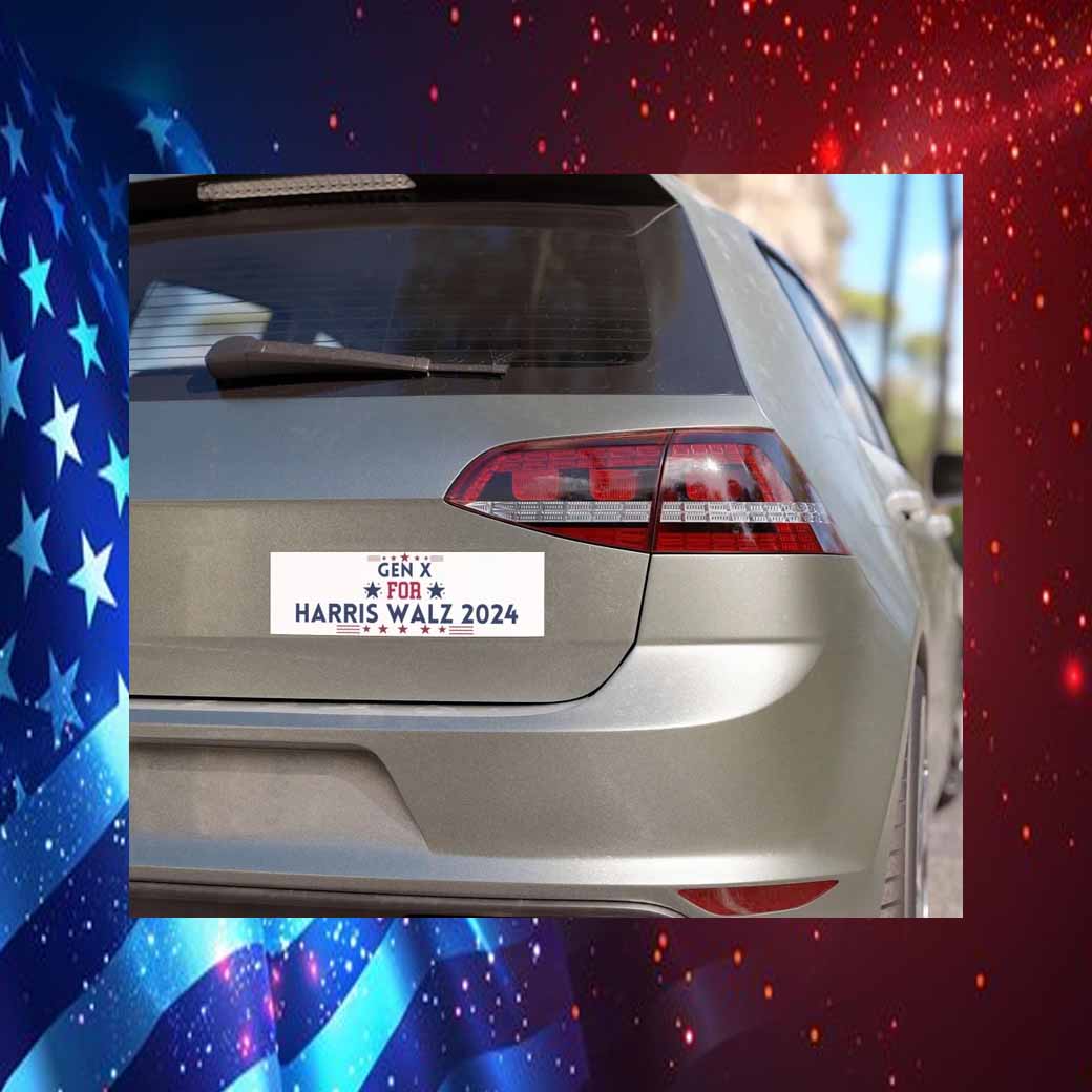 Gen X for Harris Walz 2024 Car Magnets
