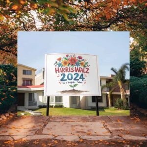 Harris Walz 2024 For A Bighter Future Yard Sign