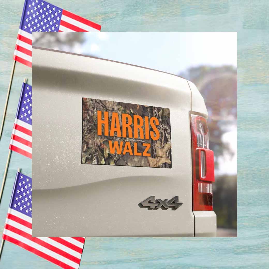 Harris Walz Camo Vehicle Car Magnet