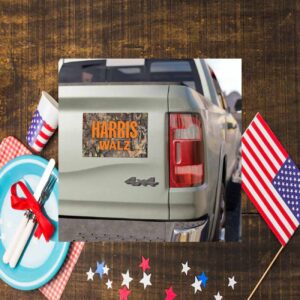 Harris Walz Camo Vehicle Car Magnet