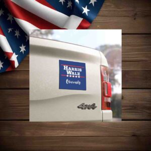 Harris Walz Obviously Election Car Magnets