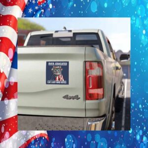 Over-educated Cat Lady Who Vote Kamala Harris Car Magnets