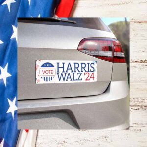 Vote Harris Walz Bumper Car Magnet