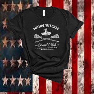 Voting Witches Social Club Harris Walz, We Head There Was A Shattered Cling We'll Brinh The Brooms Shirt