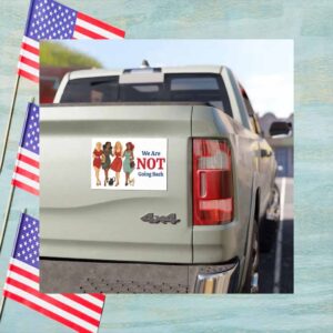 We Are Not Going Back Car Magnet