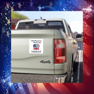 When They Go Low We Go Vote Kamala Harris President Car Magnet