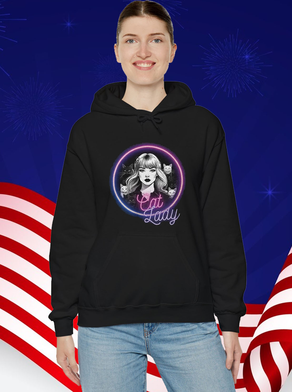 CAT LADY - NEON SHIRT