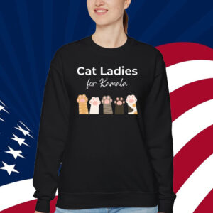 Cat Ladies for Kamala Democrat Political T-Shirt