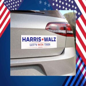 Harris Walz Let's Win This Car Magnet