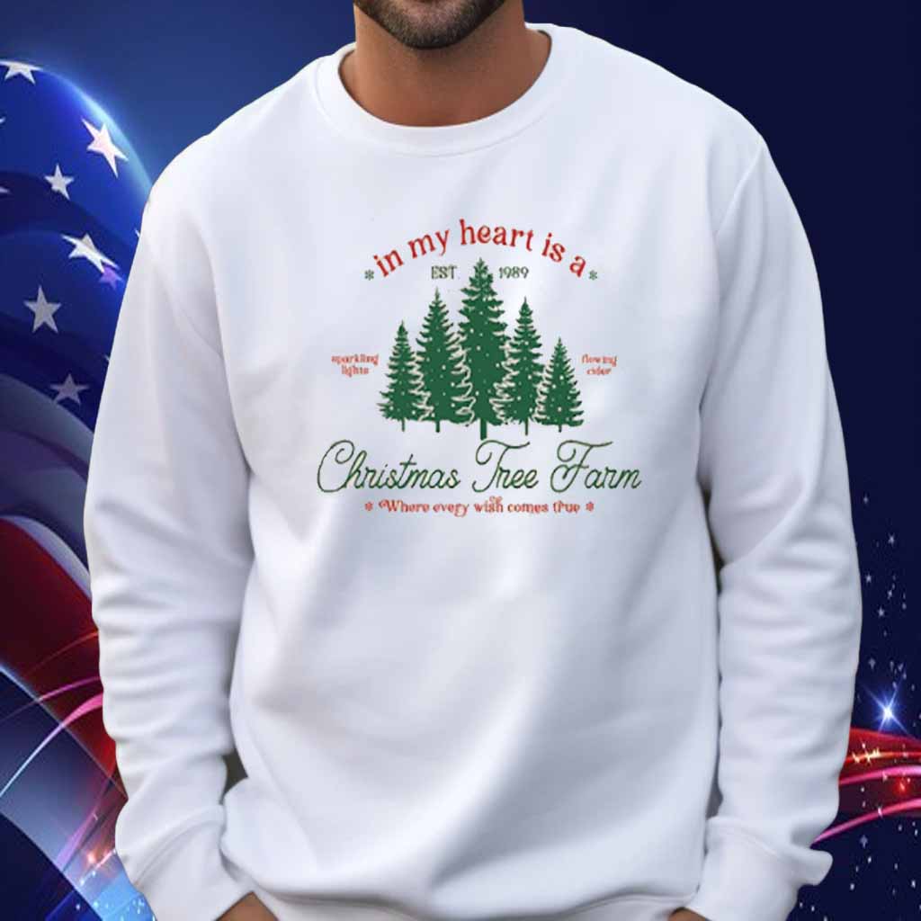In My Heart Is a Christmas Tree Farm For Kamala Harris Shirt