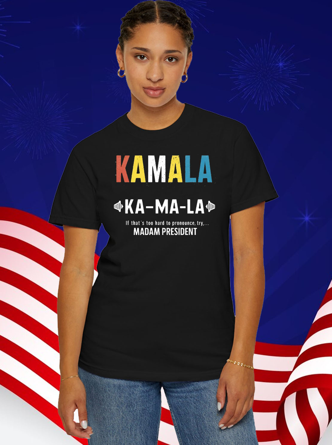 Kamala Madam President Shirt, If that's too hard to Pronounce try Madam President T-Shirt