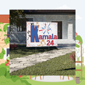 Kamala for President Yard Sign, Crazy Childless Cat Ladies for Kamala, Harris and Walz 2024, Vote for Your Rights, Kamala Harris Yard Sign