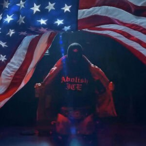 Brody King rocking an ABOLISH ICE T-Shirt